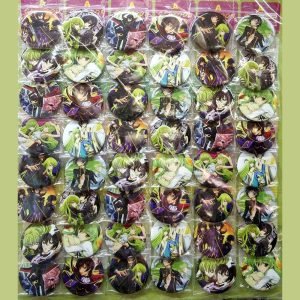 Love Thank You Code Geass 45mm 16 24 32 40 48 Pcs Lot Pin Back Badge Button Brooch For Bag Gift Toy Cloth Cartoon & Anime