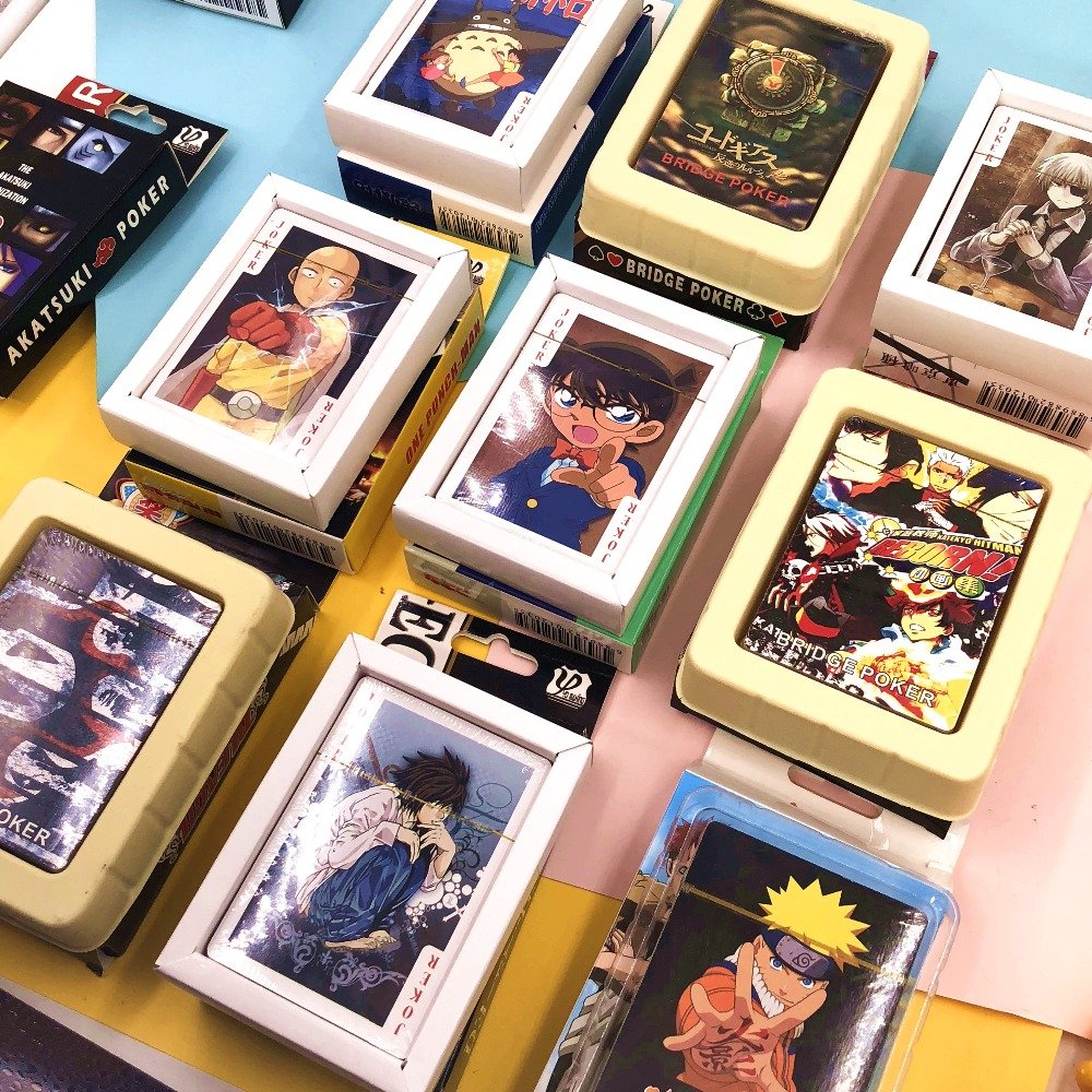 Anime Collectible Poker Cards Naruto Conan Bleach Tokyo Ghoul One Punch Man Code Geass Reborn Table Game - 3
