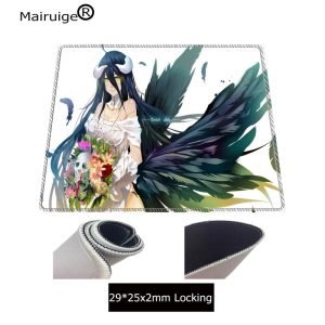 Mairuige Overlord Anime Large Gaming Mouse Pad Pc Computer Gamer Mousepad Keyboard Mats Lock Edge Notebook Laptop - 2